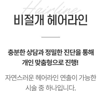 비절개 헤어라인